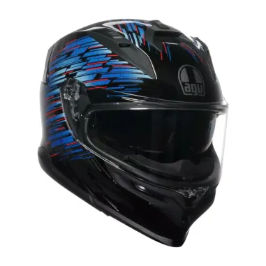 Casco Agv K7 Genesis Matt Black Blue Grey Integrale Per Moto Opaco Visiera Max Pinlock