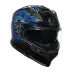 Casco Agv K7 Genesis Matt Black Blue Grey Integrale Per Moto Opaco Visiera Max Pinlock