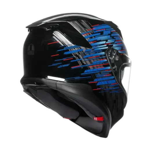 Casco Agv K7 Genesis Matt Black Blue Grey Integrale Per Moto Opaco Visiera Max Pinlock