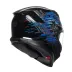 Casco Agv K7 Genesis Matt Black Blue Grey Integrale Per Moto Opaco Visiera Max Pinlock