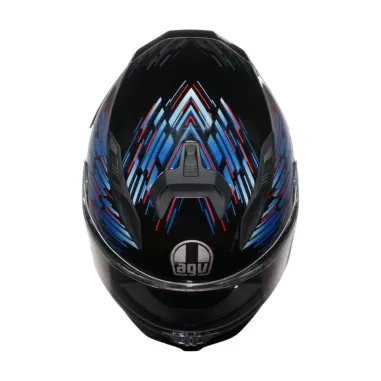 Casco Agv K7 Genesis Matt Black Blue Grey Integrale Per Moto Opaco Visiera Max Pinlock