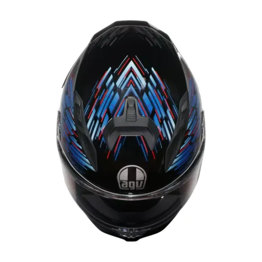 Casco Agv K7 Genesis Matt Black Blue Grey Integrale Per Moto Opaco Visiera Max Pinlock
