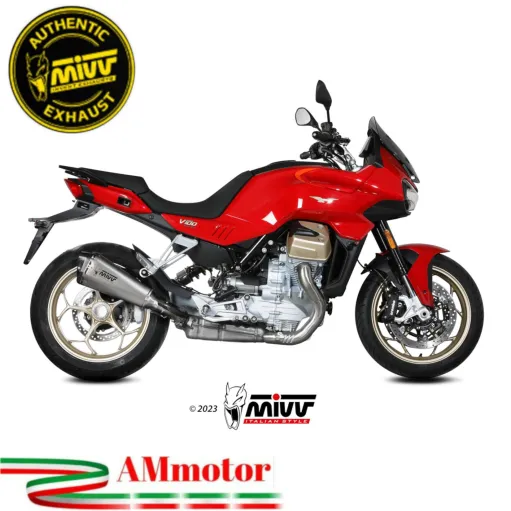 Mivv Moto Guzzi V100 Mandello 22 - 2025 Terminale Di Scarico Delta Race Inox Omologato
