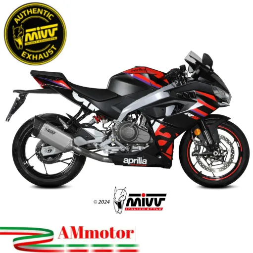 Scarico Completo Mivv Aprilia RS 457 24 - 2025 Terminale Per Moto SR-1 Titanio