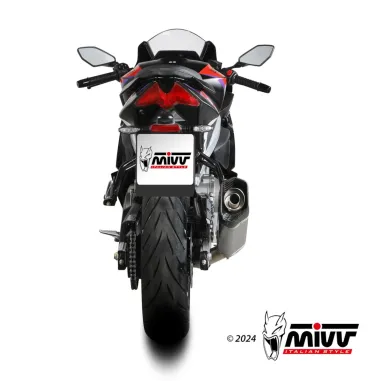 Scarico Completo Mivv Aprilia RS 457 24 - 2025 Terminale Per Moto SR-1 Titanio