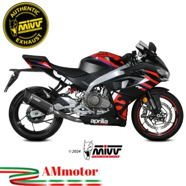 Scarico Completo Mivv Aprilia RS 457 24 - 2025 Terminale Per Moto SR-1 Inox Nero