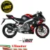 Scarico Completo Mivv Aprilia RS 457 24 - 2025 Terminale Per Moto SR-1 Inox Nero