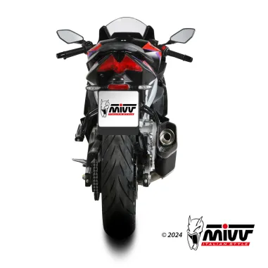 Scarico Completo Mivv Aprilia RS 457 24 - 2025 Terminale Per Moto SR-1 Inox Nero