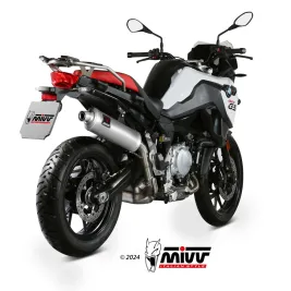 Mivv Bmw F 750 GS Terminale Di Scarico Moto Marmitta Dakar Inox Omologato 2