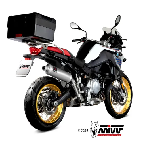 Mivv Bmw F 850 GS Terminale Di Scarico Moto Marmitta Dakar Inox Omologato