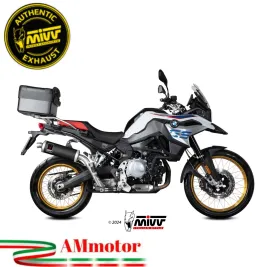 Mivv Bmw F 850 GS Terminale Di Scarico Moto Marmitta Dakar Inox Nero Omologato