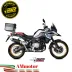 Mivv Bmw F 850 GS Terminale Di Scarico Moto Marmitta Dakar Inox Nero Omologato