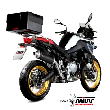 Mivv Bmw F 850 GS Terminale Di Scarico Moto Marmitta Dakar Inox Nero Omologato