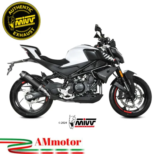 Mivv CF Moto 450NK Terminale Di Scarico Marmitta AK-1 Inox Nero Omologato