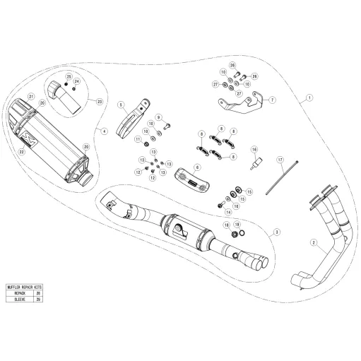 Akrapovic Suzuki Gsx-8S Scarico Completo Per Moto Racing Line In Carbonio