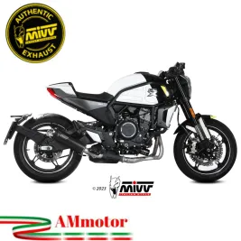 Mivv CF Moto 700 CL-X Terminale Di Scarico Marmitta HR-1 Inox Nero Fondello Alluminio