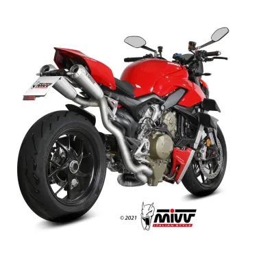 Mivv Ducati Streetfighter V4 20 - 2022 Scarico Completo Per Moto 2 Slip-On Full Titanio