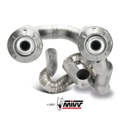 Mivv Ducati Streetfighter V4 20 - 2022 Scarico Completo Per Moto 2 Slip-On Full Titanio