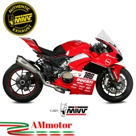 Mivv Ducati Panigale V4 18 - 2022 Scarico Completo Per Moto Delta Race Full Titanio