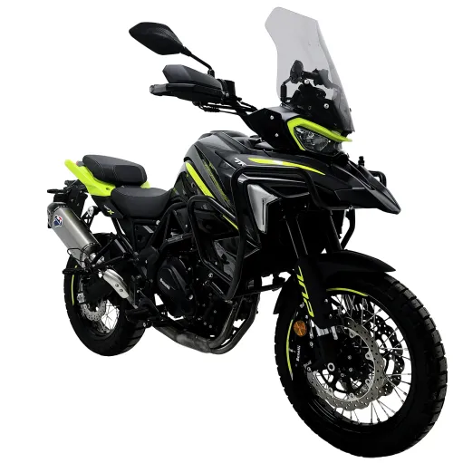 Termignoni Benelli Trk 702 / 702 X Terminale Di Scarico Moto Marmitta In Titanio Omologato