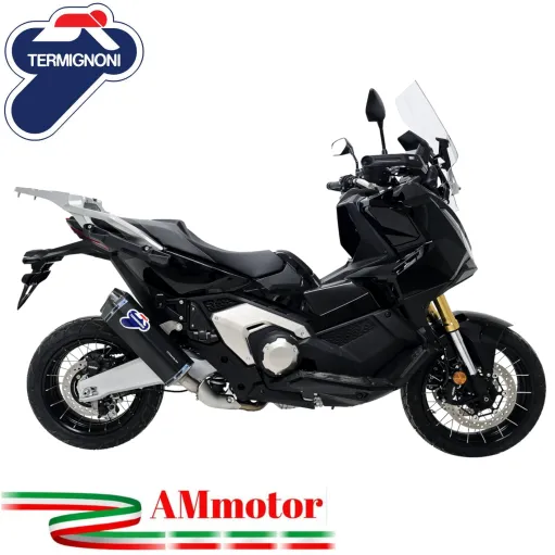 Termignoni Honda X-Adv 750 21 - 2025 Terminale Di Scarico Per Moto In Titanio Nero