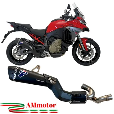Termignoni Ducati Multistrada V4 21 - 2025 Scarico Completo Moto Titanio Nero UpMap