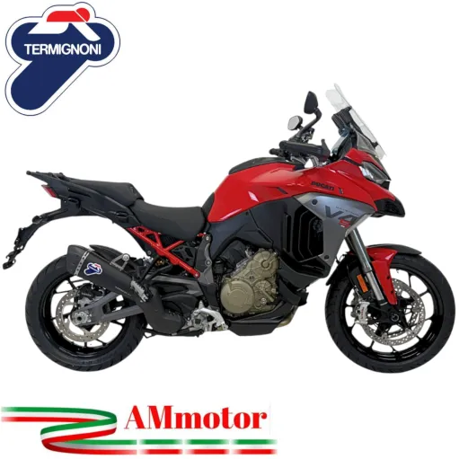 Termignoni Ducati Multistrada V4 21 - 2025 Scarico Completo Moto Titanio Nero UpMap