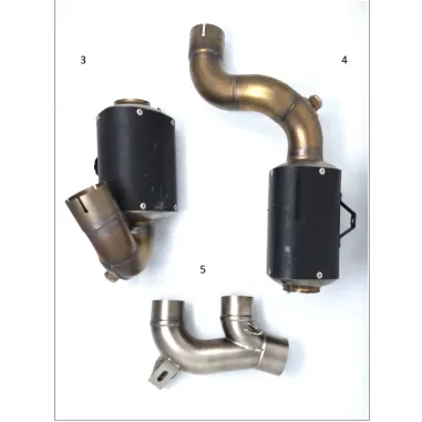 Termignoni Ducati Multistrada V4 21 - 2025 Scarico Completo Moto Titanio Nero UpMap