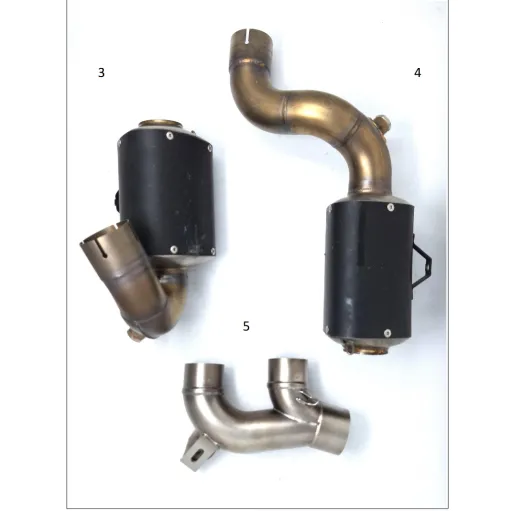 Termignoni Ducati Multistrada V4 21 - 2025 Scarico Completo Moto Titanio Nero UpMap