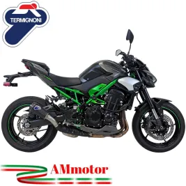 Termignoni Kawasaki Z 900 2025 Terminale Di Scarico Per Moto GP2R Titanio Nero Racing