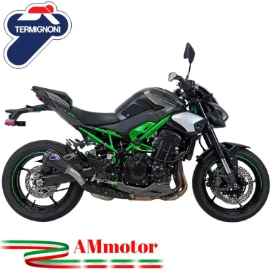 Termignoni Kawasaki Z 900 2025 Terminale Di Scarico Per Moto GP2R Titanio Nero Racing
