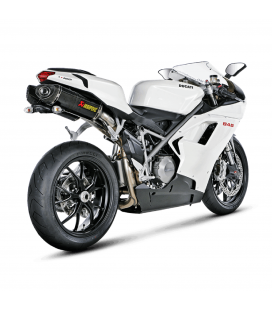Akrapovic Ducati 848 Terminali Di Scarico Slip-On Line Carbonio Moto