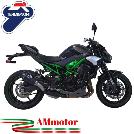 Termignoni Kawasaki Z 900 2025 Terminale Di Scarico Per Moto Conical Titanio Nero Racing