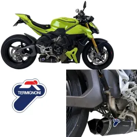 Termignoni Ducati Streetfighter V4 2025 Moto Terminali Di Scarico In Titanio Nero Racing