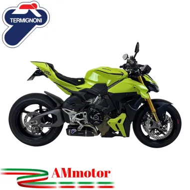 Termignoni Ducati Streetfighter V4 2025 Moto Terminali Di Scarico In Titanio Nero Racing