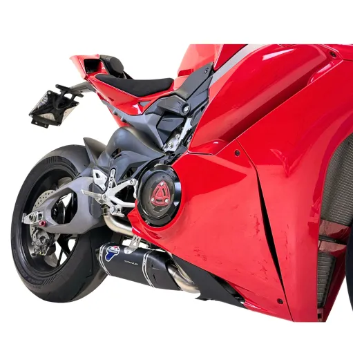 Termignoni Ducati Panigale V4 2025 Terminali Di Scarico Moto In Titanio Nero Racing