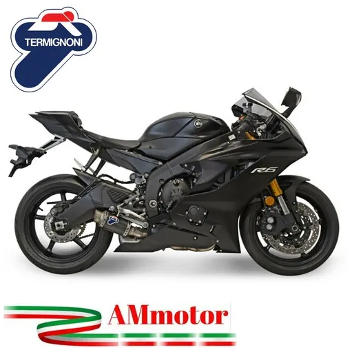 Termignoni Yamaha R6 17 - 2024 Terminale Di Scarico Moto GP Carbonio Racing