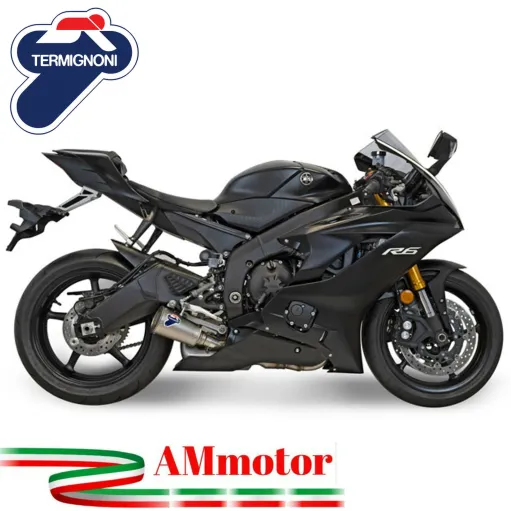 Termignoni Yamaha R6 17 - 2024 Terminale Di Scarico Moto Gp2R Inox Racing