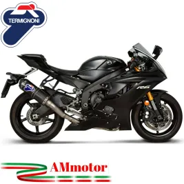 Termignoni Yamaha R6 17 - 2024 Scarico Completo Moto Terminale In Carbonio Racing