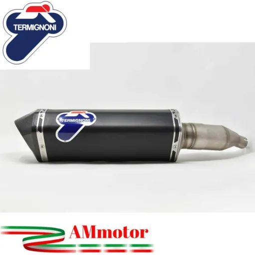 Termignoni Yamaha Xmax 300 17 - 2020 Terminale Di Scarico Scream Titanio Nero Moto Scooter