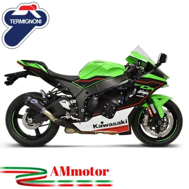 Termignoni Kawasaki ZX-10 R / RR 20 - 2025 Terminale Di Scarico Moto Conico Titanio HEB Black