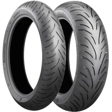 Hoop-B02 B03 Bridgestone 120/80 14 + 150/7013 Coppia Pneumatici Moto Scooter Gomme