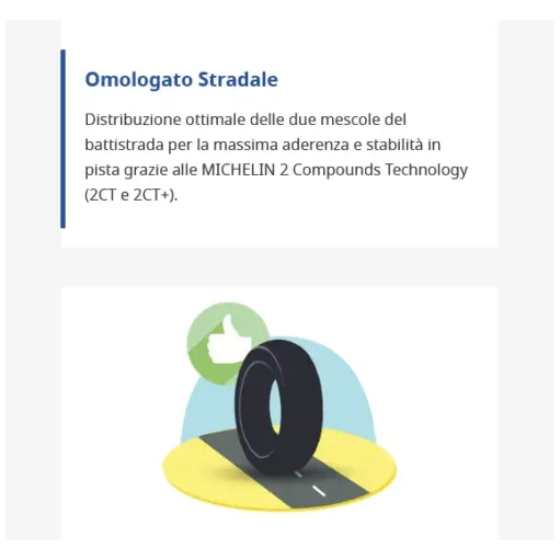 Michelin Power Cup 2 120/70 + 190/55 Coppia Pneumatici Gomme Moto