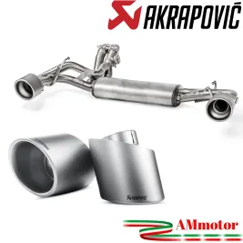 Akrapovic Abarth 595 Competizione 09 - 2018 Impianto Di Scarico Inox Con Terminali In Titanio Auto