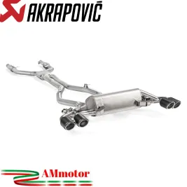 Akrapovic Alfa Romeo Giulia Quadrifoglio 16 - 2020 Impianto Di Scarico Inox Con Terminali In Carbonio Auto
