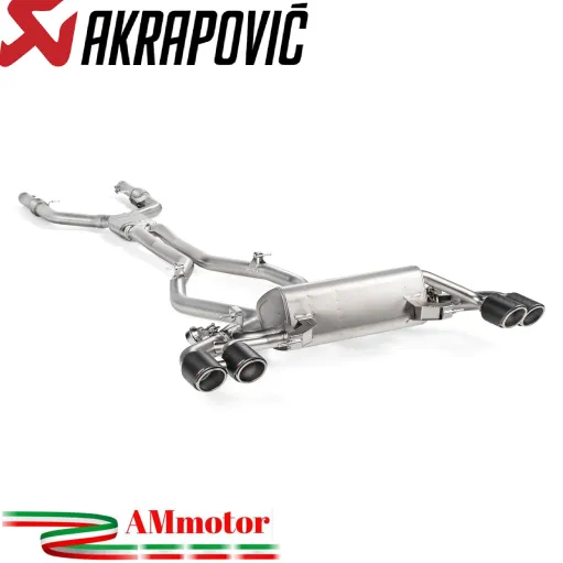 Akrapovic Alfa Romeo Giulia Quadrifoglio 16 - 2020 Impianto Di Scarico Inox Con Terminali In Carbonio Auto