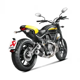 Akrapovic Ducati Scrambler 800 Terminali Di Scarico Slip-On Line Titanio Black Moto 2