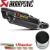 Akrapovic Ducati Monster 1100 / S Terminali Di Scarico Slip-On Line Carbonio Moto