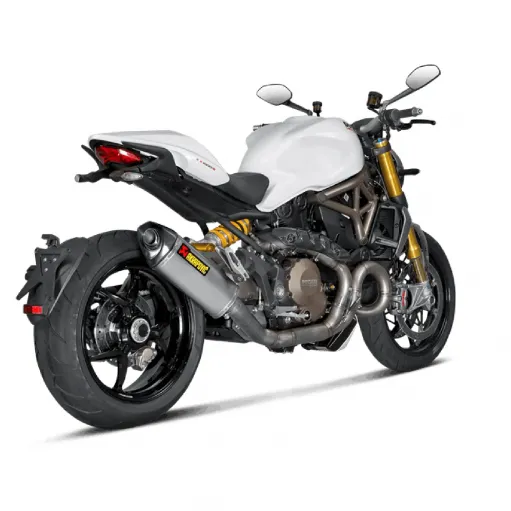 Ducati Monster 1200 / S Collettore Di Scarico Akrapovic Tubo Elimina Kat Catalizzatore Evolution Titanio Moto