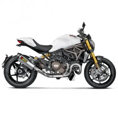 Ducati Monster 1200 / S Collettore Di Scarico Akrapovic Tubo Elimina Kat Catalizzatore Evolution Titanio Moto